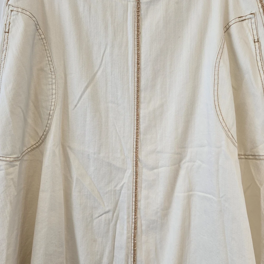 Anthropologie Cream A-Line Skirt Size 16 Nwot. - Picture 7 of 9